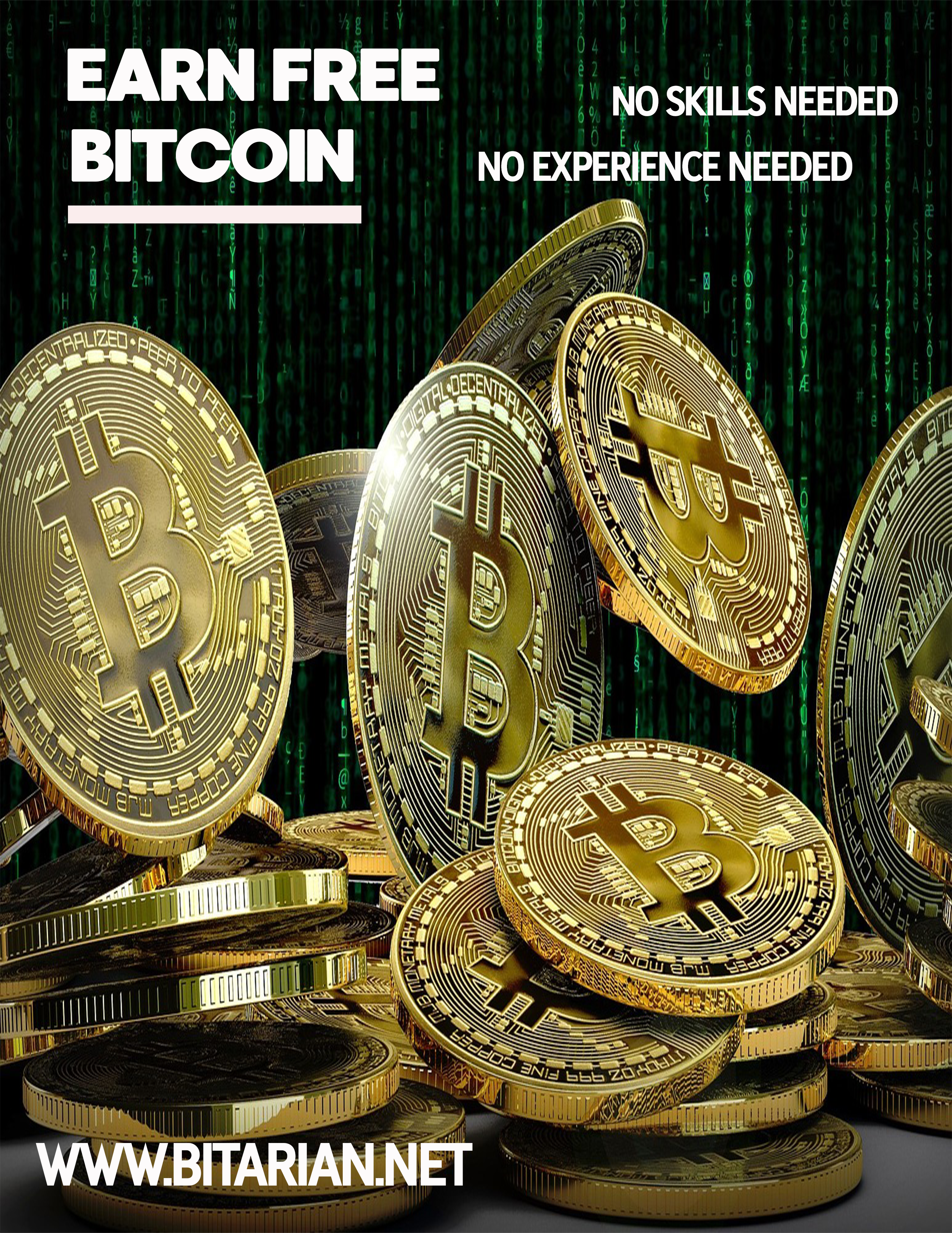 Free Bitcoin Bitarian flyer